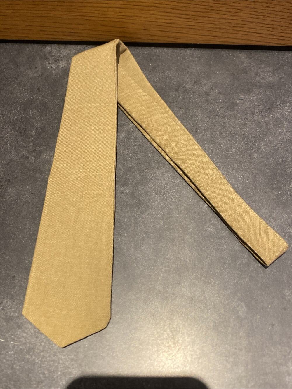 WWII U.S. Army Air Forces Khaki Tan Uniform Tie 42” Military GI Necktie